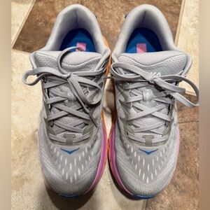 Hoka Gaviota 4 Women's Size 7.5 Gray/Pink/Orange Worn ONCE!